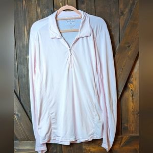 SanSoleil SolTek Long Sleeve  with Crystal Zipper Womens Sun Shirt Medium Tennis